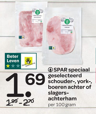 Spar SPAR speciaal geselecteerd schouder-, york-, boeren achter of slagers- achterham aanbieding