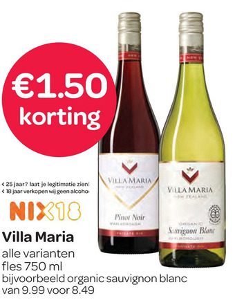 Spar Villa Maria aanbieding