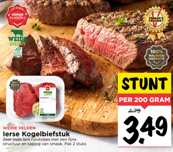 Vomar Voordeelmarkt lerse Kogelbiefstuk aanbieding