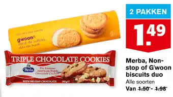 Hoogvliet Merba, Nonstop of G'woon biscuits duo aanbieding