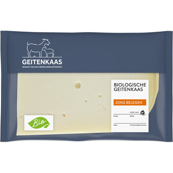 Albert Heijn Ah biologisch geitenkaas jong belegen 50+ plakken aanbieding