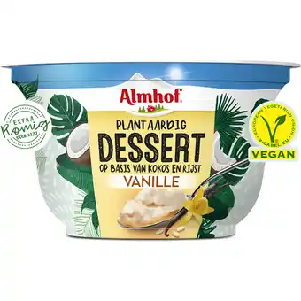 Albert Heijn Almhof plantaardig dessert vanille aanbieding