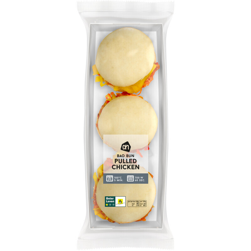 Ah bao bun pulled chicken aanbieding bij Albert Heijn
