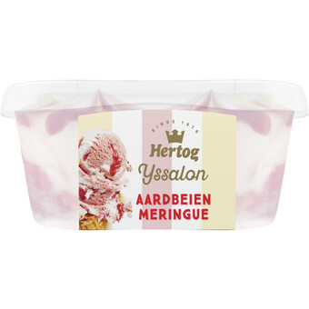 Albert Heijn Hertog ijssalon mini aardbeien meringue aanbieding