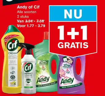 Hoogvliet Andy of Cif aanbieding