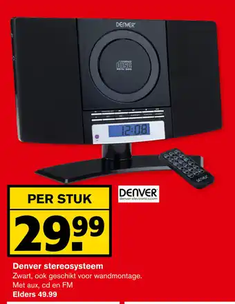 Hoogvliet Denver Stereosysteem aanbieding