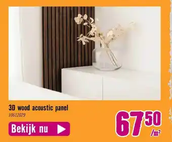 Hornbach 3d wood acoustic panel aanbieding