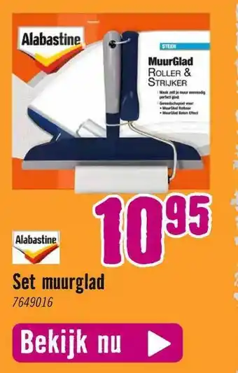 Hornbach Alabastine set muurglad aanbieding