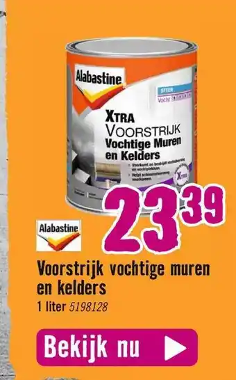 Hornbach Alabastine voorstrijk vochtige muren en kelders aanbieding