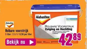 Hornbach Alabastine rolbare voorstrijk aanbieding