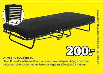 Jysk Damsbro logeerbed aanbieding