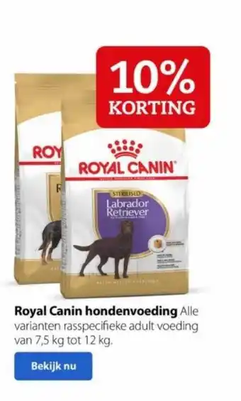 Pets Place Royal canin hondenvoeding 10% korting aanbieding