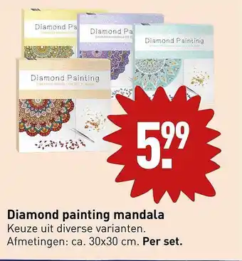 ALDI Diamond painting mandala aanbieding