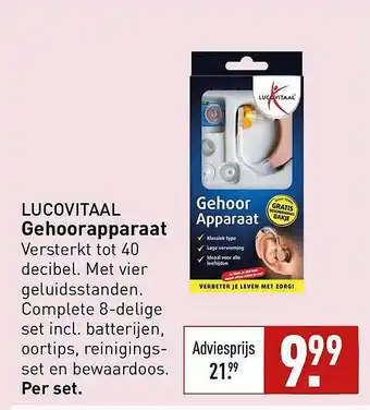 ALDI Lucovitaal gehoorapparaat aanbieding