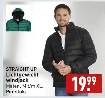 ALDI Straight up lichtgewicht windjack aanbieding