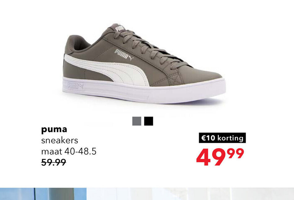 Puma sneakers maat 40-48.5 aanbieding bij Scapino