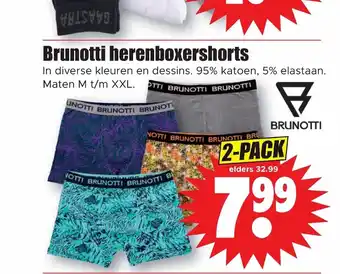 Dirk Brunotti herenboxershorts 2-pack aanbieding