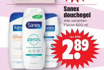 Dirk Sanex douchegel flacon 600 ml aanbieding