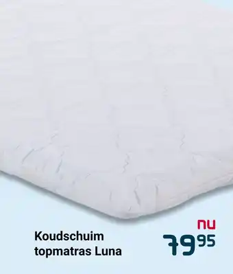 Beddenreus Koudschuim topmatras Luna aanbieding