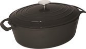 Bol.com Vogue ovale braadpan zwart 6ltr aanbieding