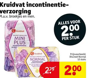 Kruidvat Kruidvat incontinentie yerzorging aanbieding