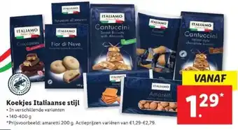 Lidl Koekjes italiaanse stijl aanbieding