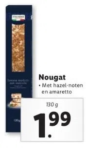 Lidl Nougat aanbieding
