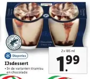 Lidl Ijsdessert aanbieding