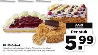 PLUS Plus gebak per stuk aanbieding