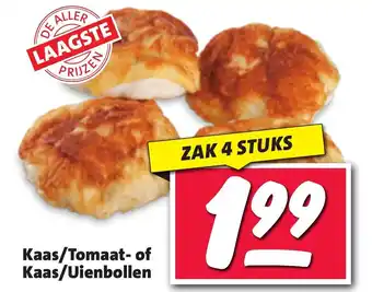 Nettorama Kaas/tomaat- of kaas/uienbollen 4 stuks aanbieding