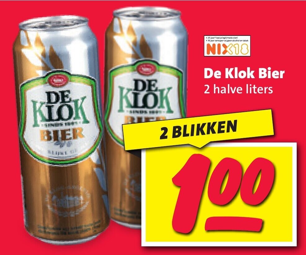 De klok bier aanbieding bij Nettorama De klok bier aanbieding bij Nettorama