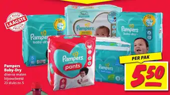 Nettorama Pampers baby-dry 23 stuks aanbieding