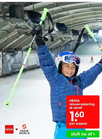 HEMA Hema reisverzekering al vanaf aanbieding