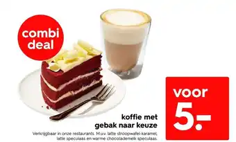 HEMA Koffie met gebak naar keuze aanbieding