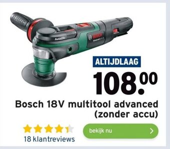 GAMMA Bosch 18V multitool advanced (zonder accu) aanbieding