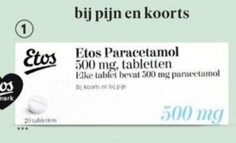 Etos Etos Paracetamol 500 mg aanbieding