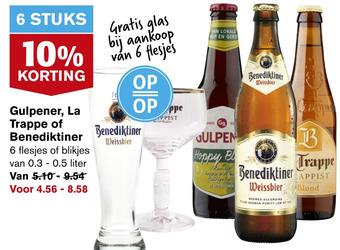 Hoogvliet Gulpener, La Trappe of Benediktiner aanbieding