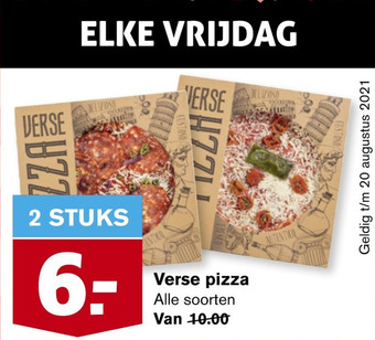 Hoogvliet Verse pizza aanbieding