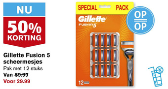 Hoogvliet Gillette Fusion 5 scheermesjes aanbieding