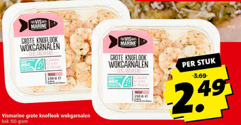 Boni Vismarine grote knoflook wokgarnalen aanbieding