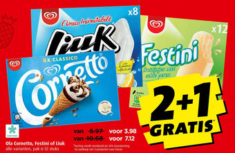 Boni Ola Cornetto, Festini of Liuk aanbieding