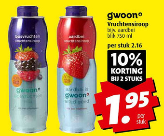 Boni Vruchtensiroop aanbieding