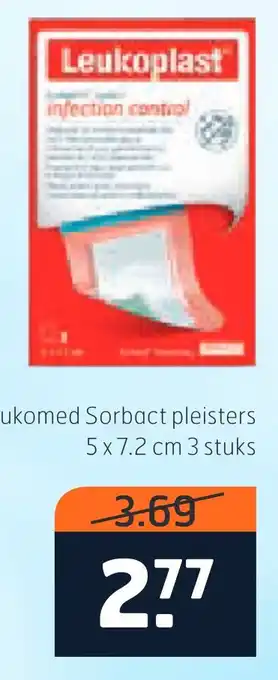 Trekpleister Leukomed Sorbact pleisters aanbieding