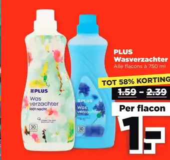 PLUS Plus wasverzachter aanbieding