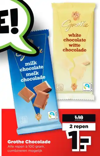 PLUS Grothe chocolade aanbieding