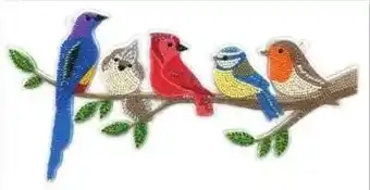 Boekenvoordeel Crystal art hanging decorations birds en parrot paradise. aanbieding