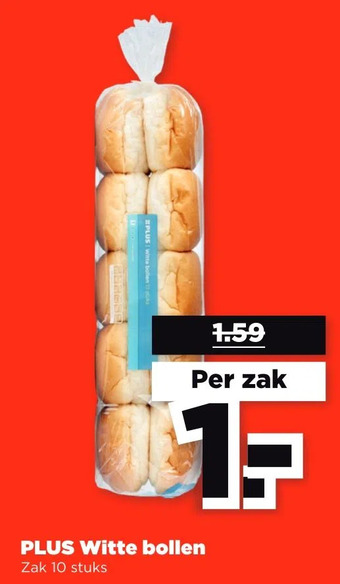 PLUS Plus witte bollen aanbieding