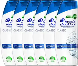 Bol.com Head & shoulders classic - anti-roos shampoo - tot 100% roosvrij - voordeelverpakking 6 x 285 ml aanbieding