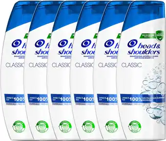 Bol.com Head & shoulders classic - anti-roos shampoo - tot 100% roosvrij - voordeelverpakking 6 x 285 ml aanbieding