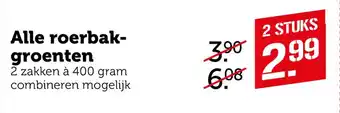 Coop Alle roerbakgroenten 400 gram aanbieding